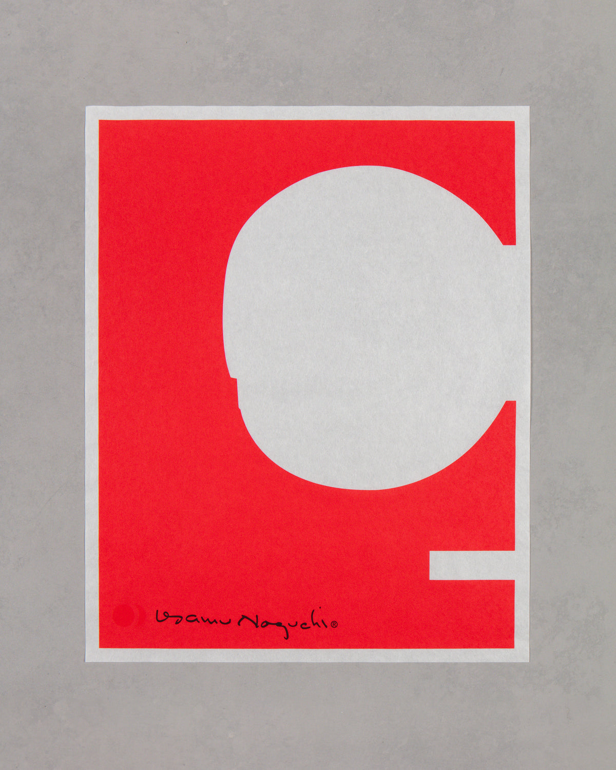Akari 1AR Print – Red Sun — The Noguchi Museum