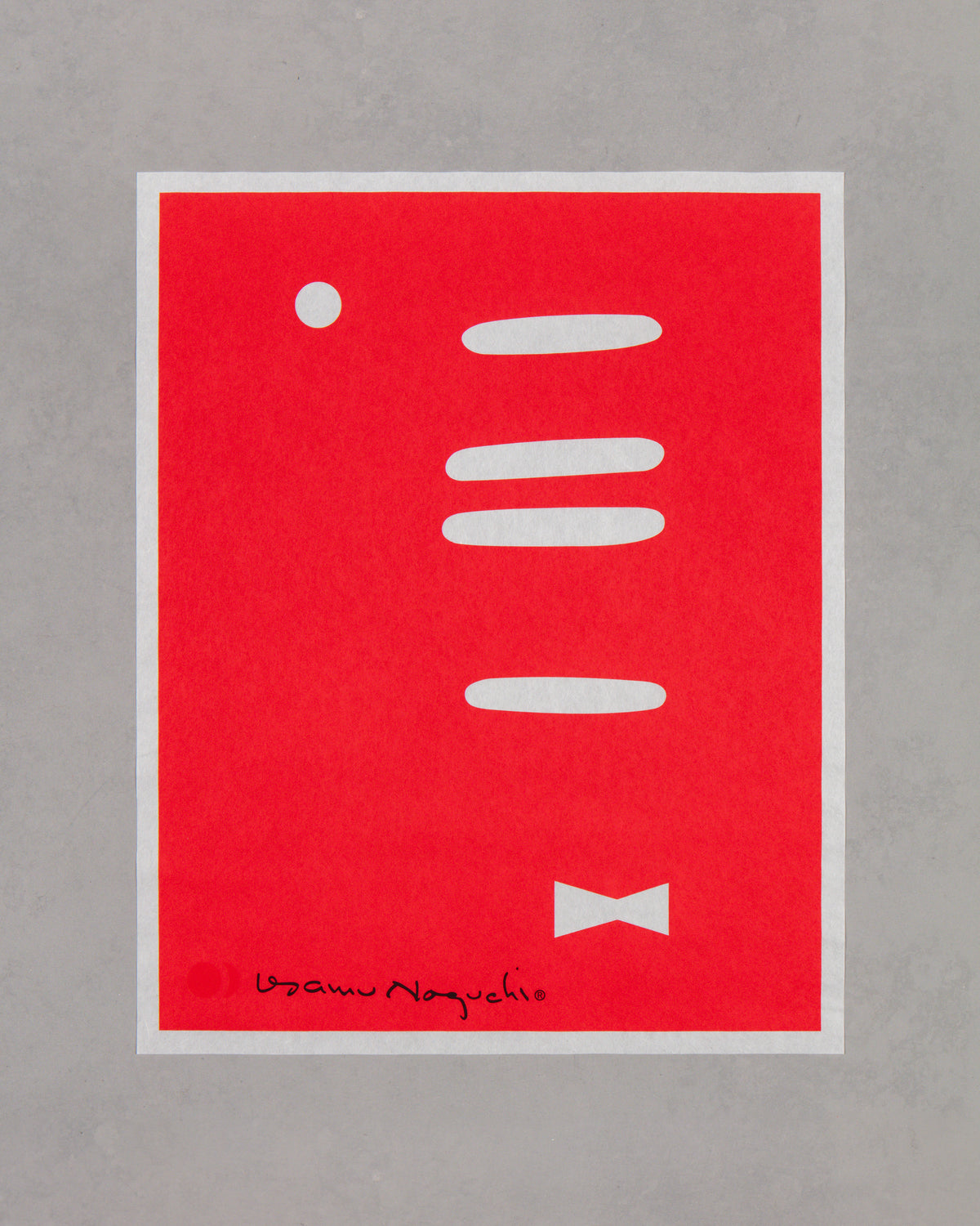 Akari 1AR Print – Red Bowtie — The Noguchi Museum