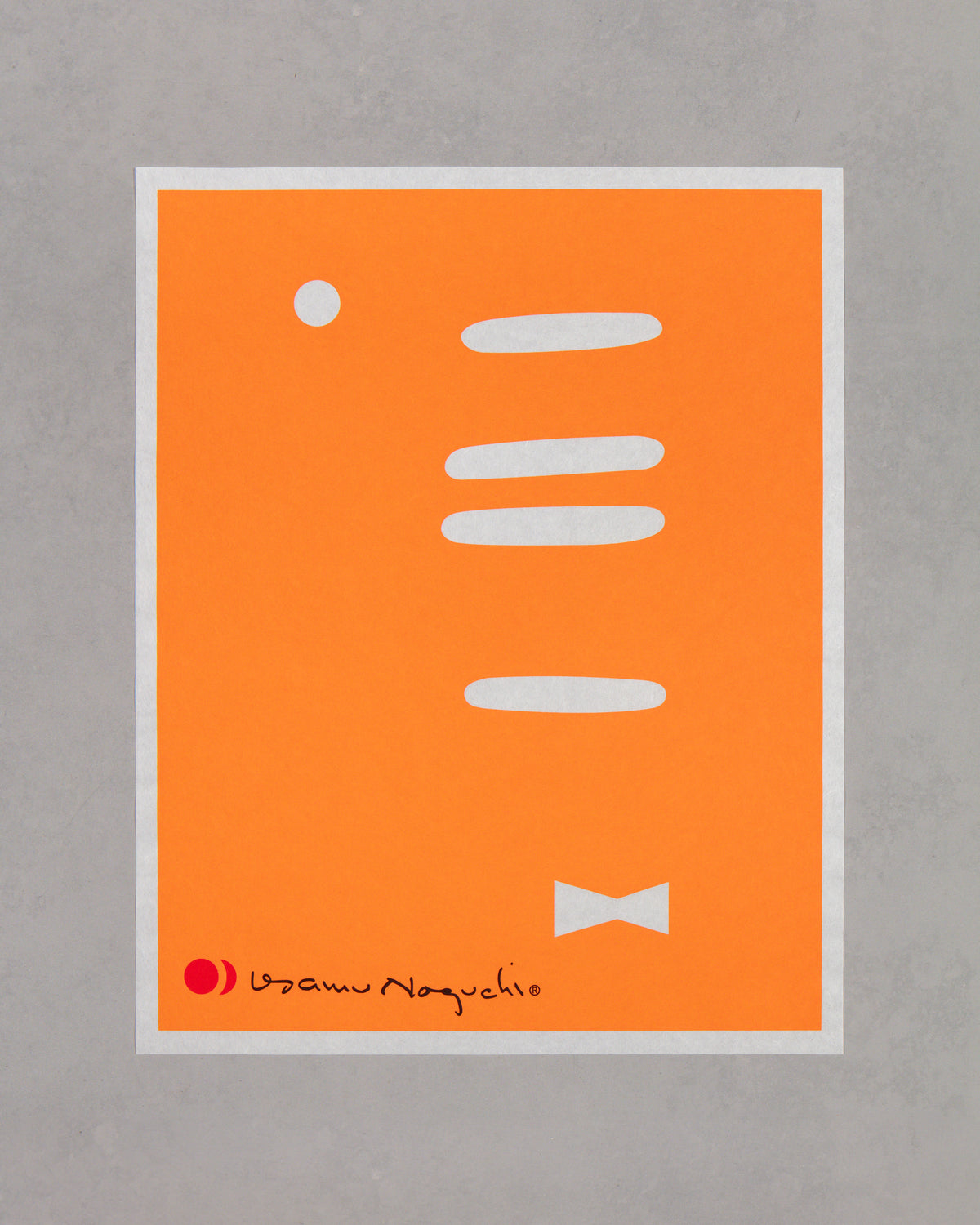 Isamu Noguchi akari ポスター Akari 1AT Print – Orange Bowtie — The Noguchi Museum
