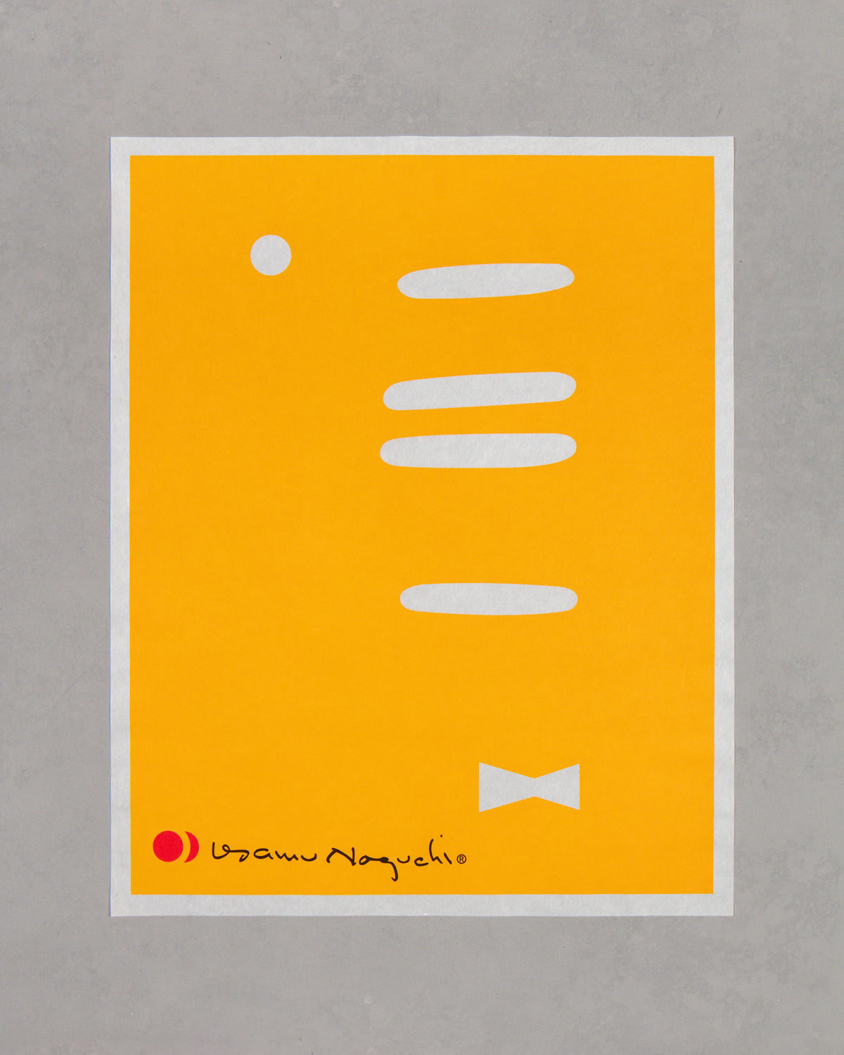 Akari 1AY Print – Yellow Bowtie — The Noguchi Museum