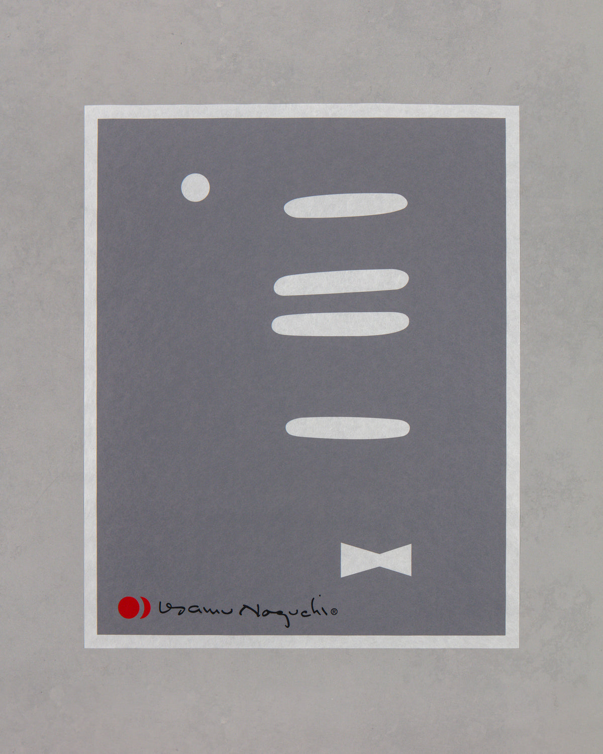 Akari 1AG Print – Grey Bowtie — The Noguchi Museum