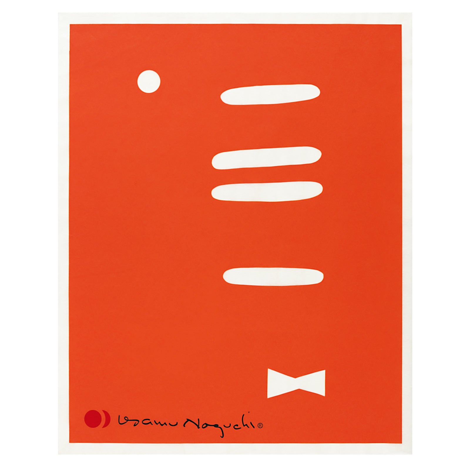 Akari 1AT Print – Orange Bowtie – The Noguchi Museum